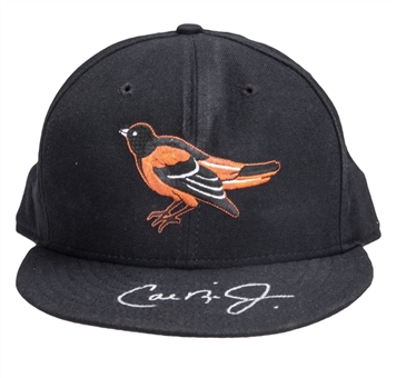 1996 Cal Ripken Jr. Game Used and Signed Consecutive Game #2215 (Tied International Record) Baltimore Orioles Cap Used on 6/13/96 (Ripken LOA)